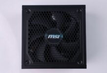 MSI MAG A1000GL PCIE5 - PSU Front