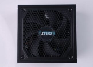 MSI MAG A1000GL PCIE5 - PSU Front