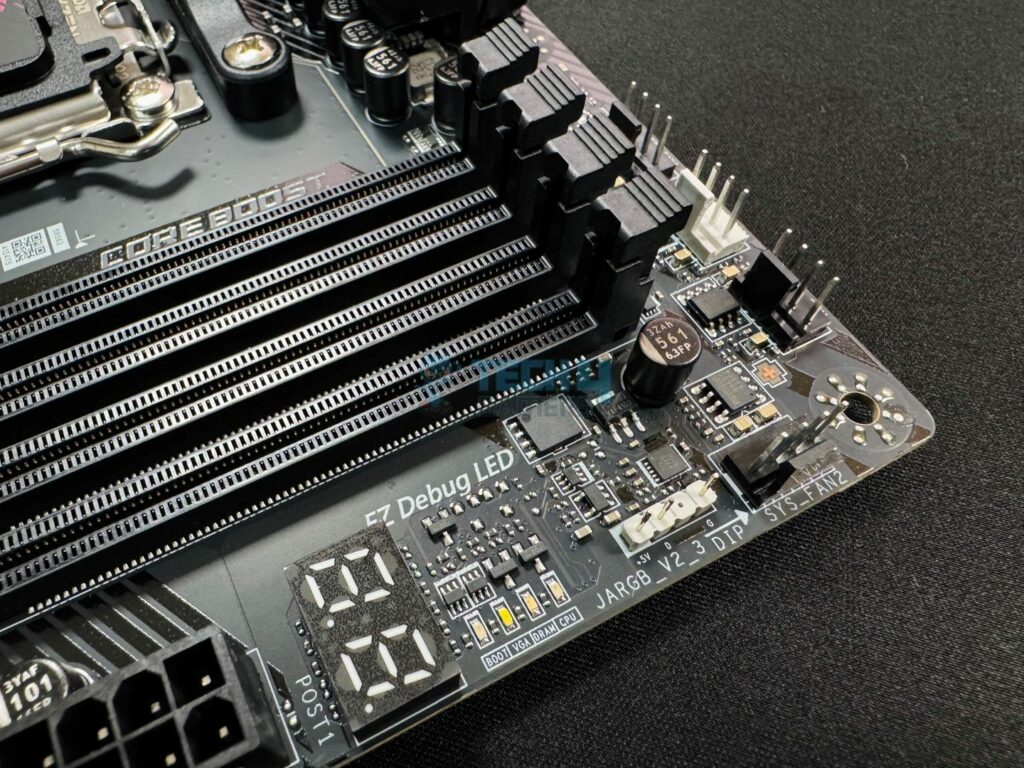 MSI MAG X870E Carbon WiFi - Debug LED and Connectors