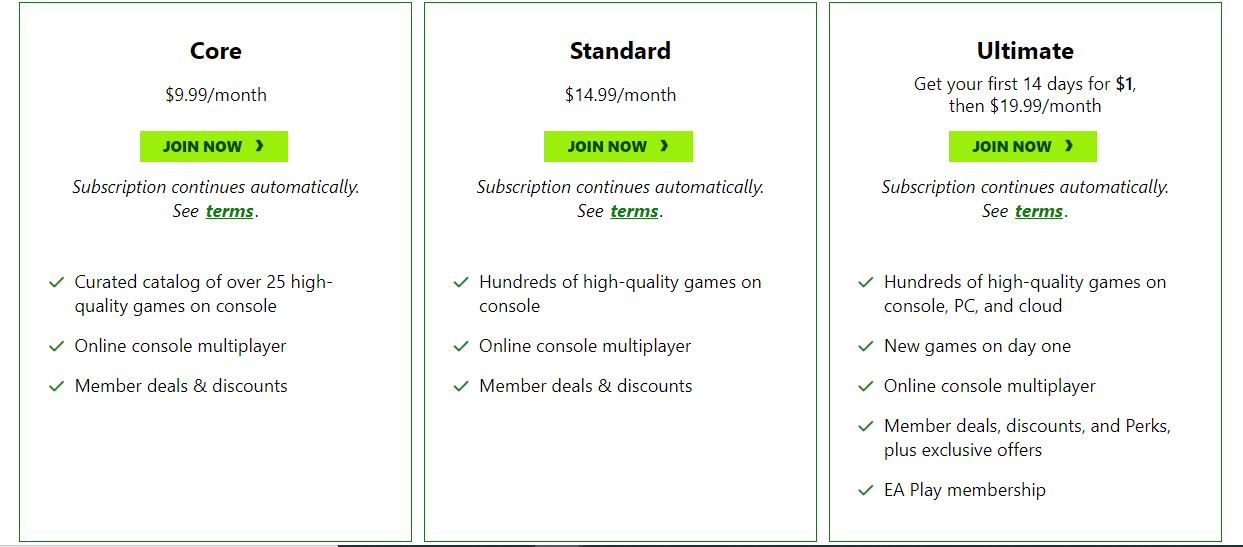 The new tiers further devalue Xbox (Image by Xbox)