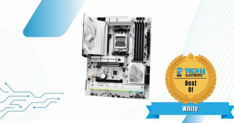 Best White X870 Motherboard - ASRock X870 Steel Legend WiFi