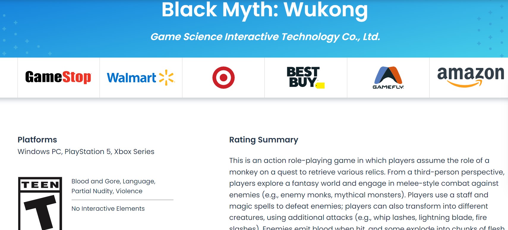 Black Myth Wukong On Xbox