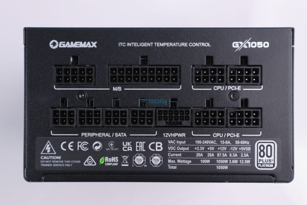 Gamemax GX Rampage 1050W Platinumi - PSU Modular Bay