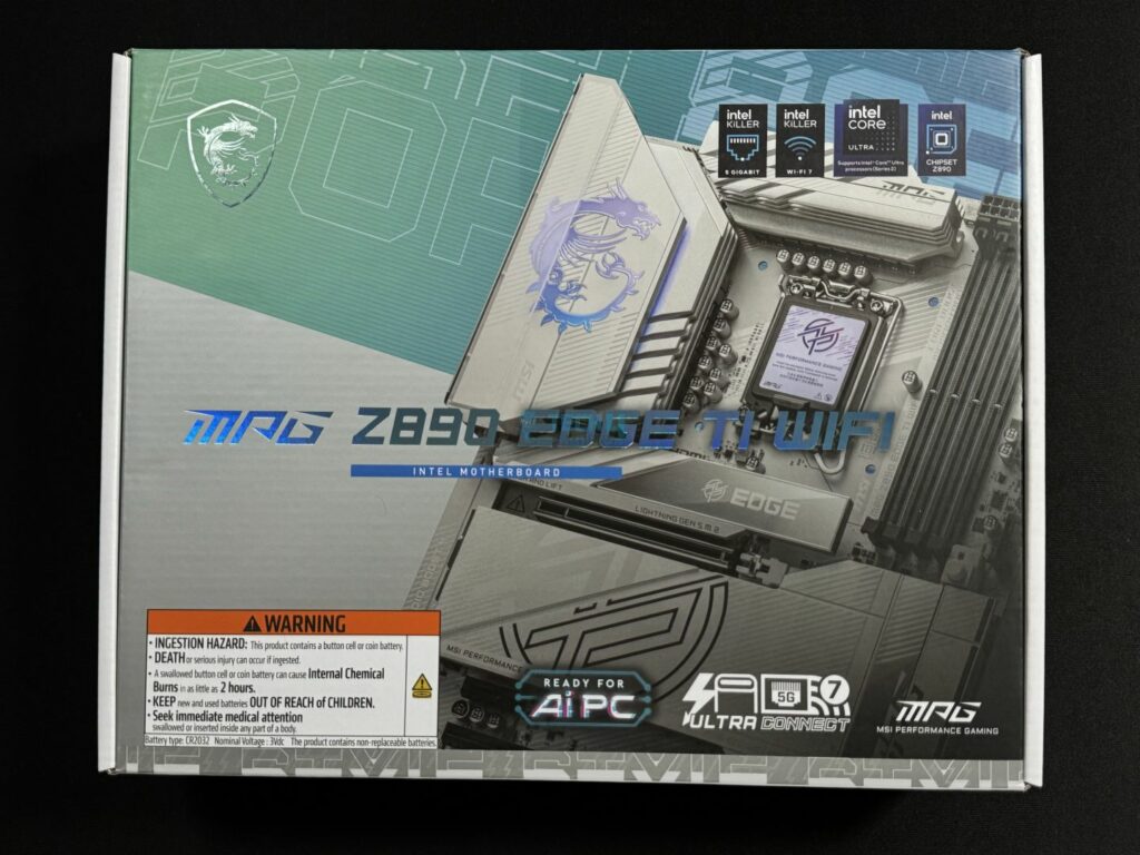 MSI MPG Z890 Edge Ti WiFi packaging front