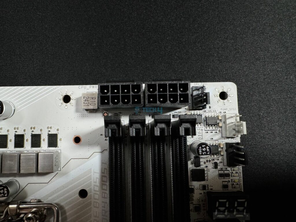 MSI MPG Z890 Edge Ti WiFiCPU power connectors