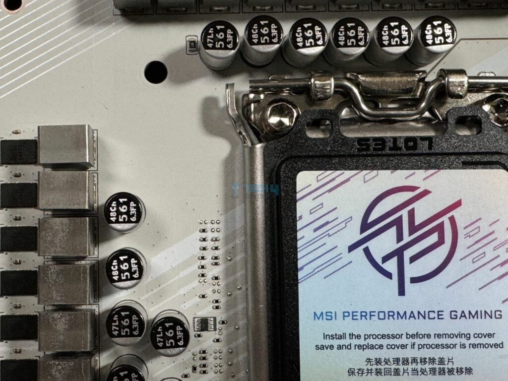 MSI MPG Z890 Edge Ti WiFi VRMs closer