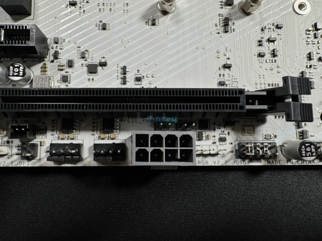 MSI MPG Z890 Edge Ti WiFi 8-pin supplemental power connector