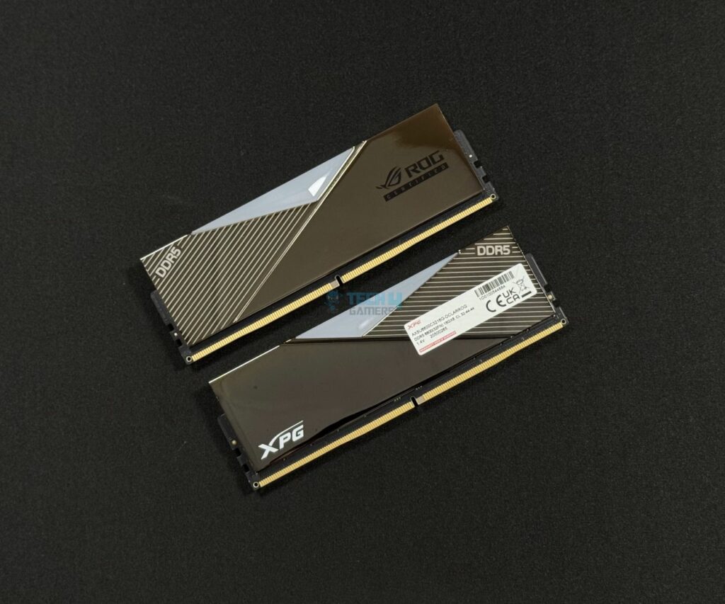 XPG Lancer ROG DDR5-6600 CL32 front and back