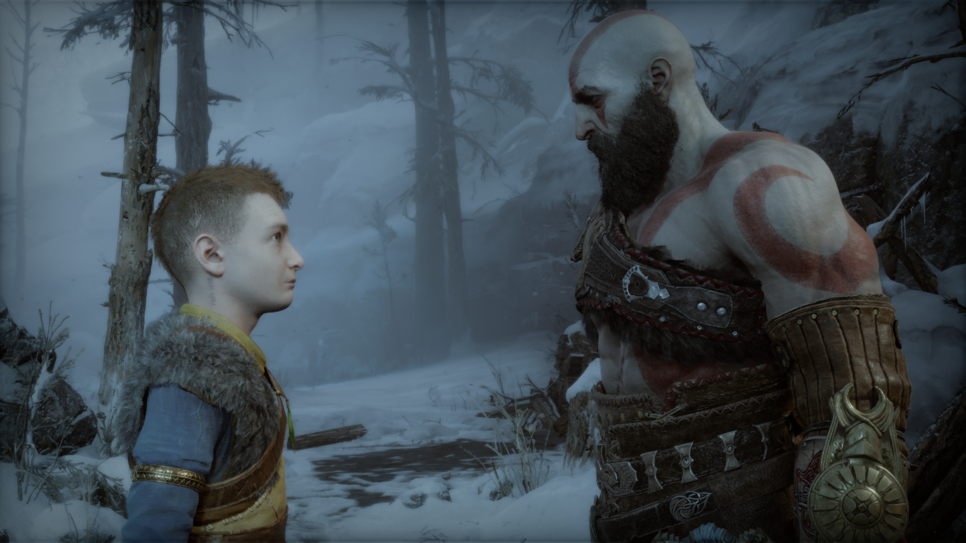 kratos and atreus in god of war raganarok