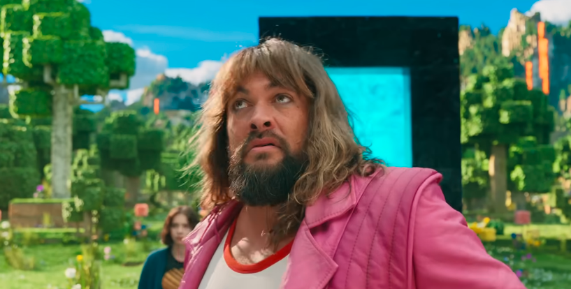 Jason Momoa in the Minecraft Movie