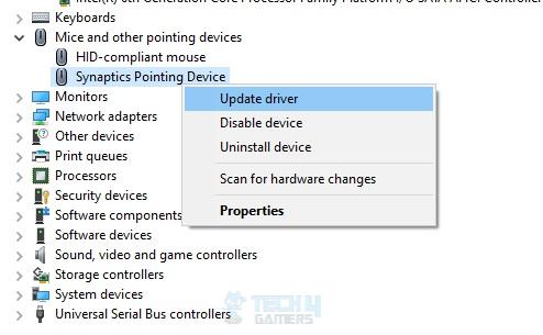 Updating Drivers Via Device Manager