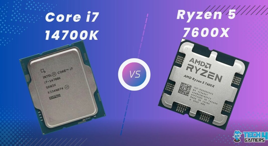 Core i7 14700K Vs Ryzen 5 7600X