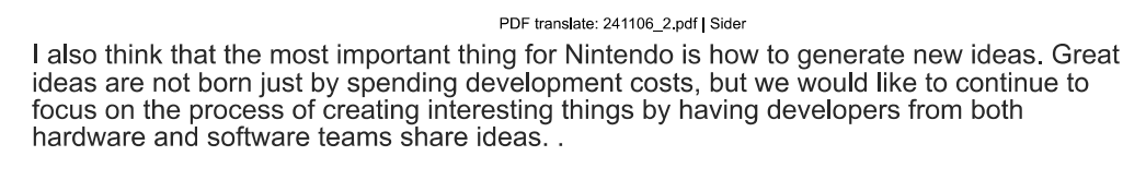 Nintendo Thinks Great Ideas Important Than Game Budgets