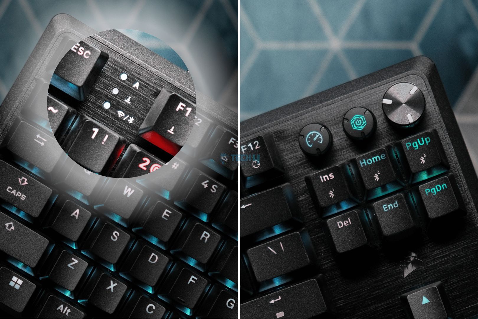 Corsair K70 Core TKL Wireless buttons and knob