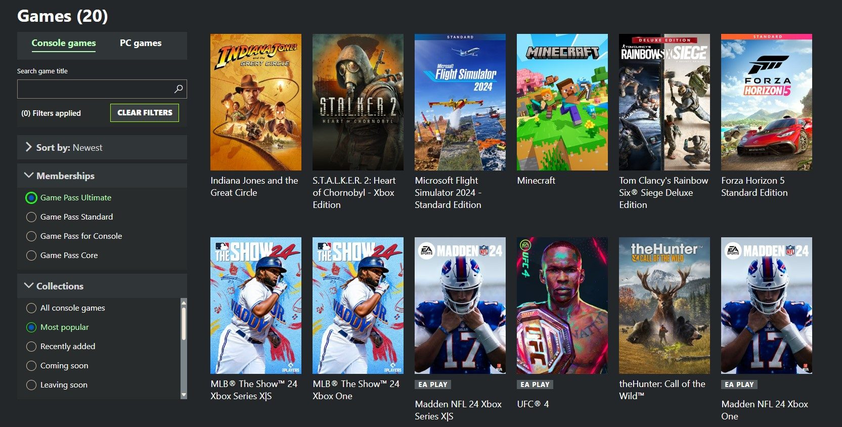 Indiana Jones and the Great Circle is still dominating Game Pass despite launching a week ago now.