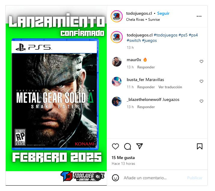 Metal Gear Solid 3 Remake February 2025 Launch