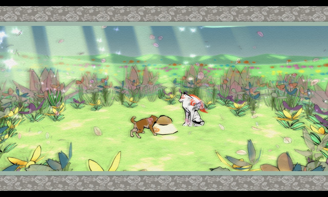 Okami HD features a unique sumi-e-inspired cel-shaded visual style that sets it apart from others in the genre.