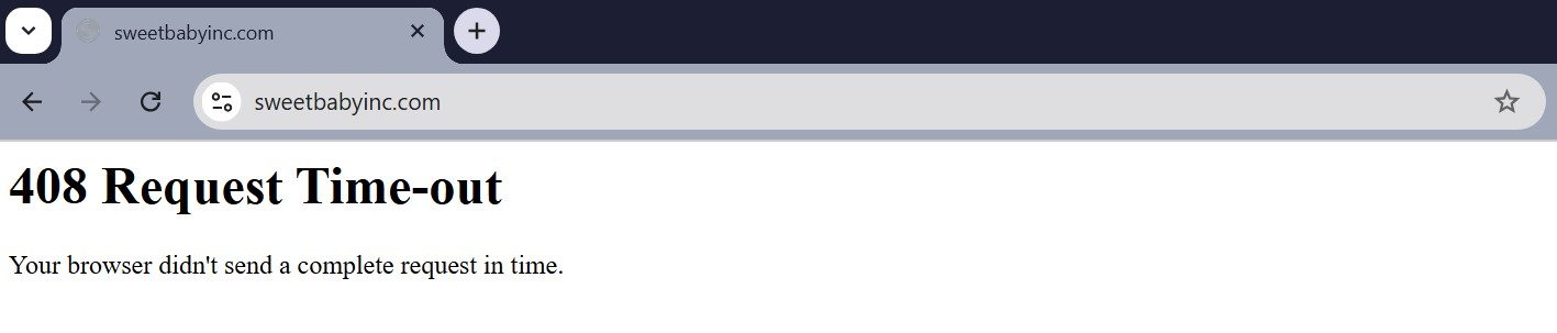 Sweet Baby Inc Website Down