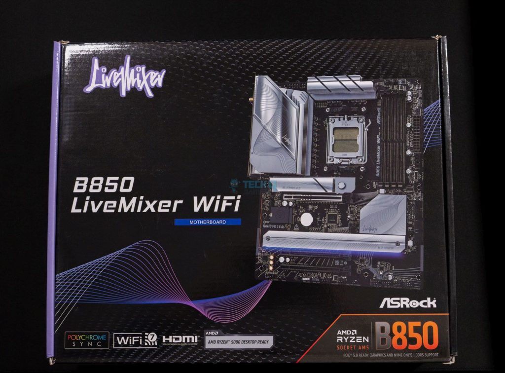 ASRock B850 LiveMixer WiFi box