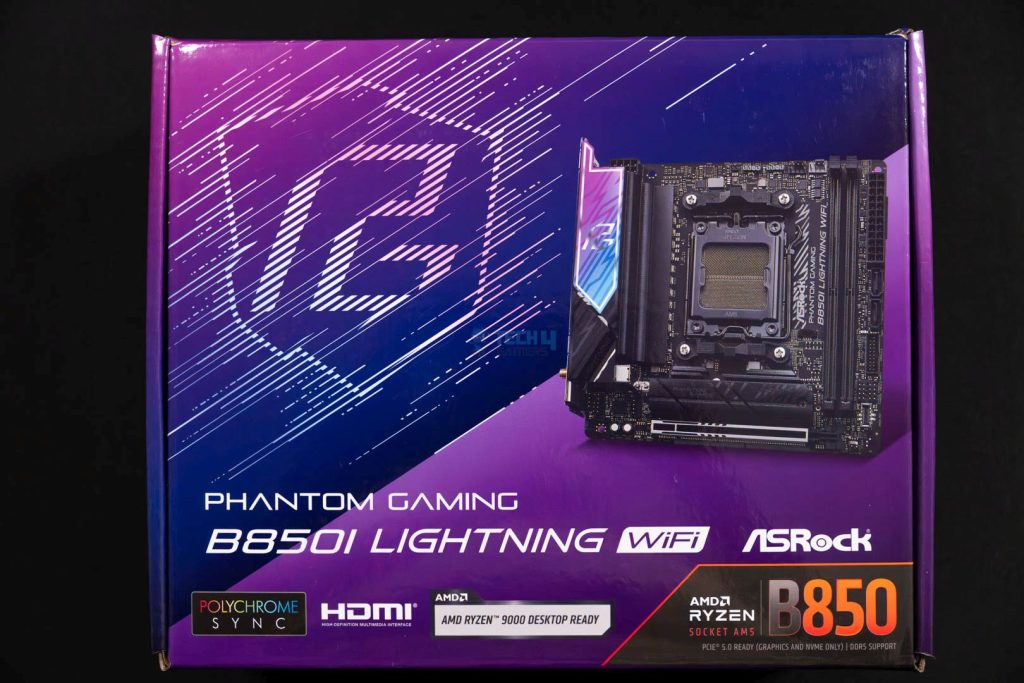 ASRock Phantom Gaming B850i Lighting WiFi - Box Front