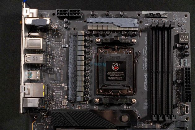 ASRock Phantom Gaming X870E Nova - VRM Heatsinks Removed