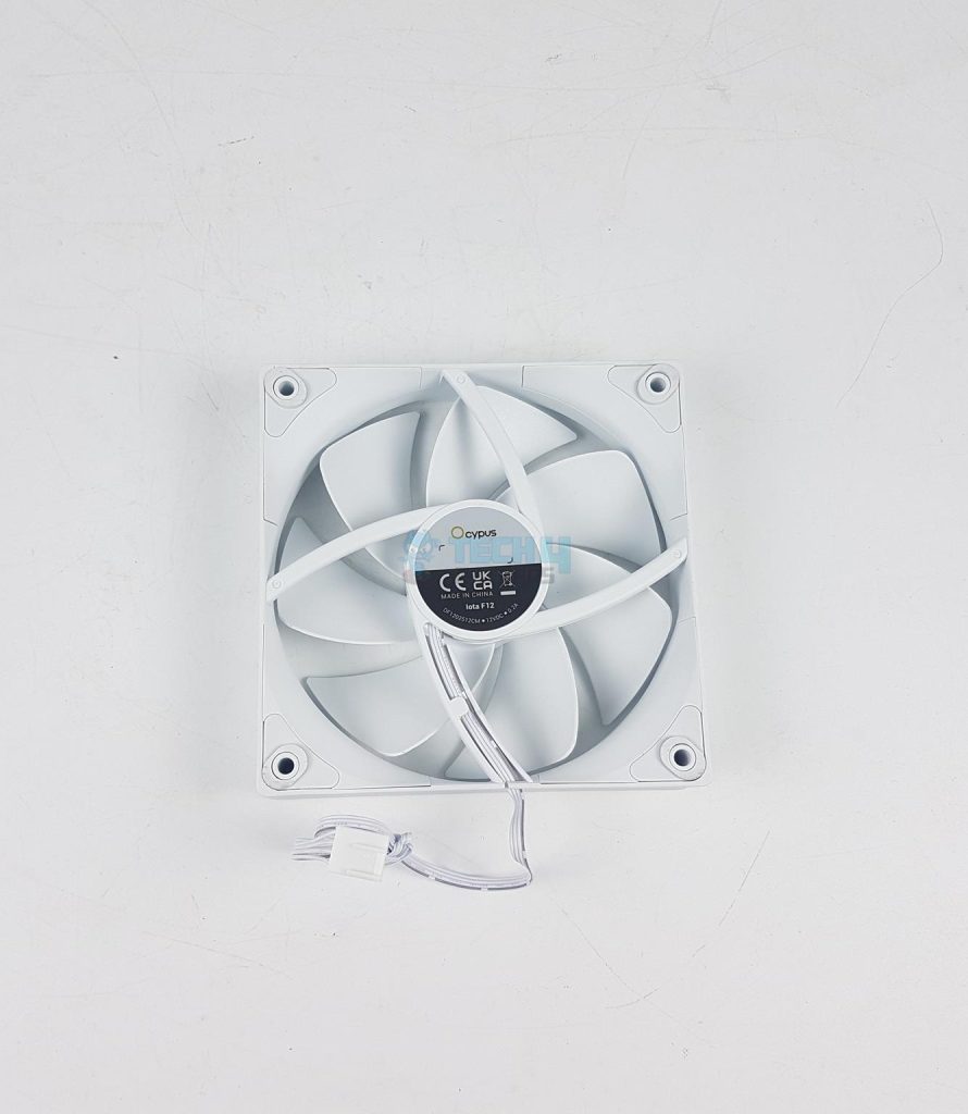 Ocypus - Iota A62 White - Fan Back View