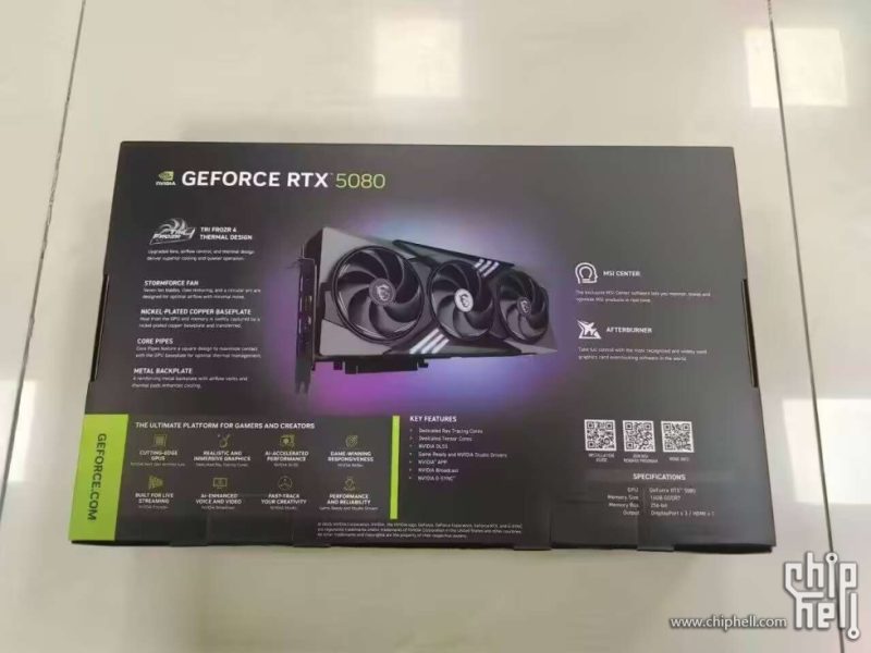 First Look at MSI GeForce RTX 5080 Leaks Online, Featuring 16 GB on a ...