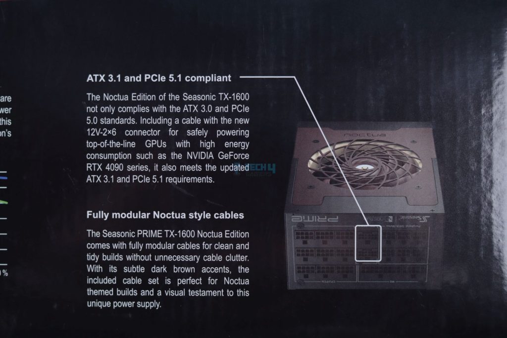 Seasonic TX-1600 Noctua Edition Titanium - Box Back