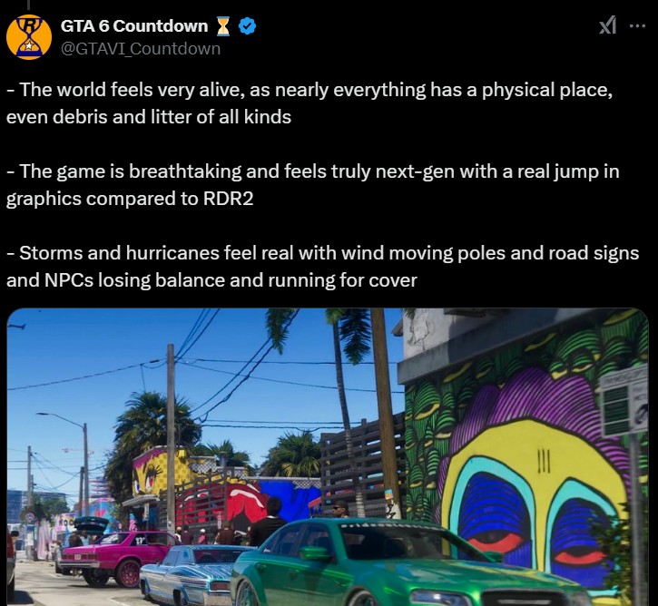 GTA 6 To Include Dynamic Weather 