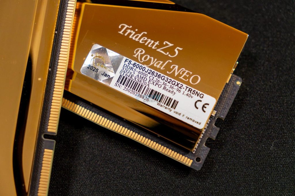 G.Skill Trident Z5 Royal Neo 64GB 6000MHz CL26 - Label