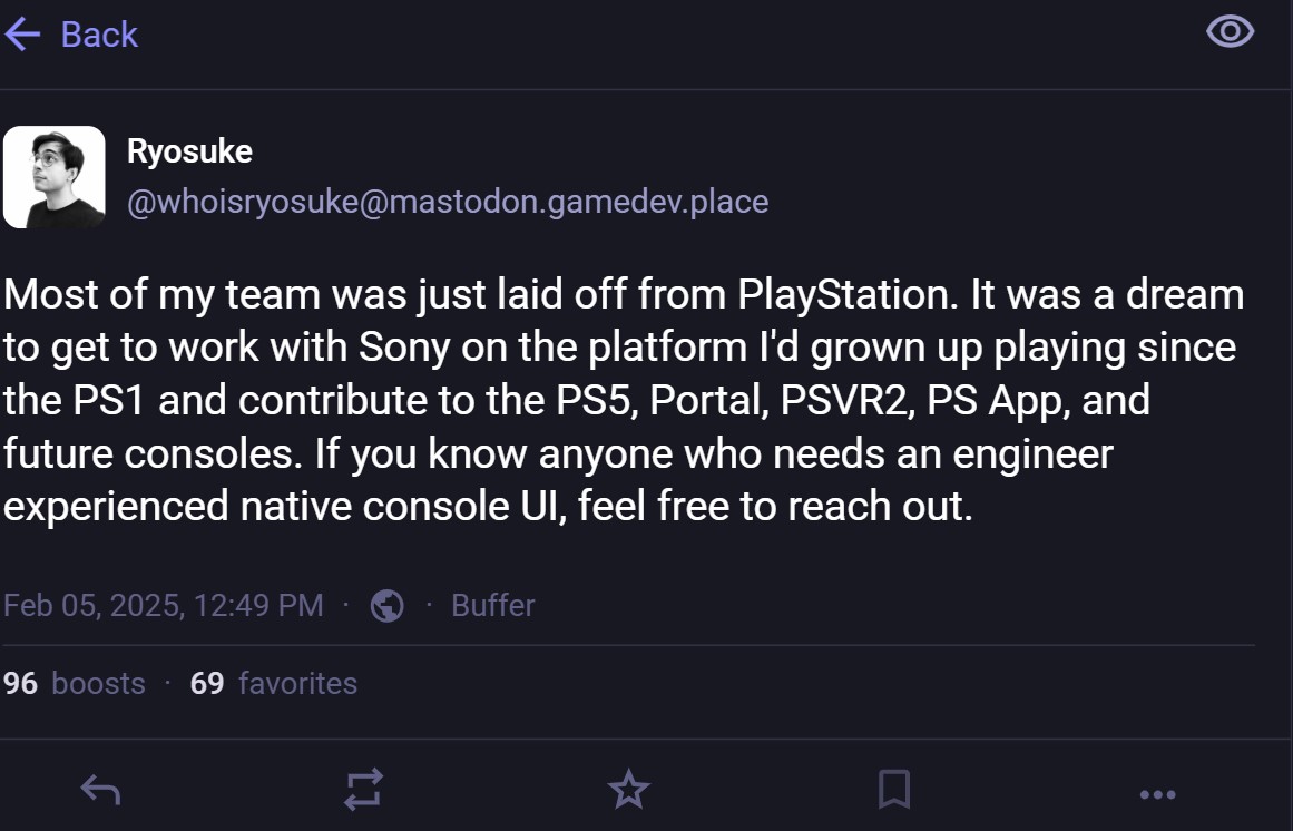 PlayStation Layoffs