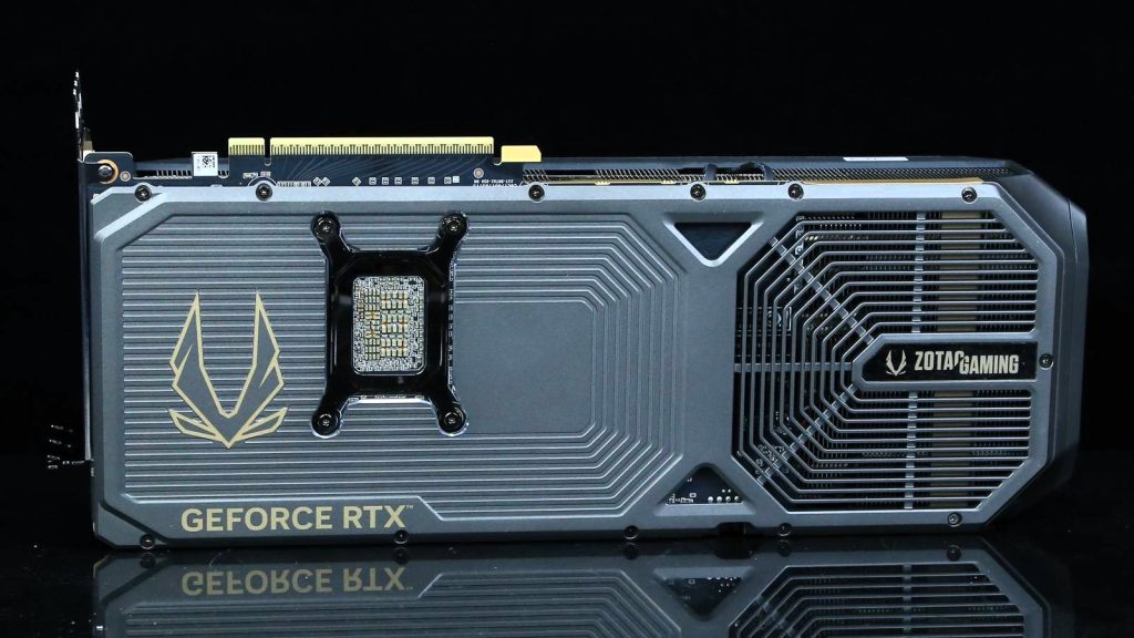 Zotac GeForce RTX 5080 AMP Extreme Infinity backplate