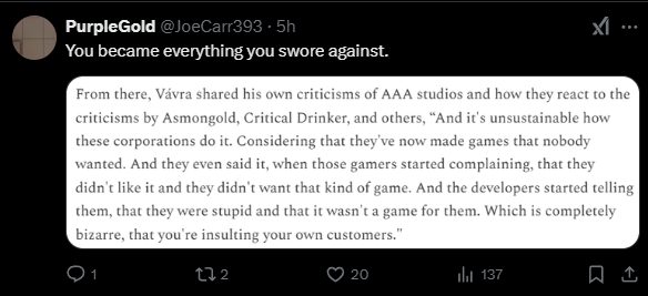 kcd 2 writer being criticized