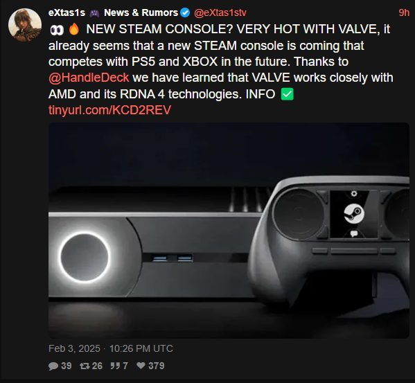 insider states valve working on a steam console