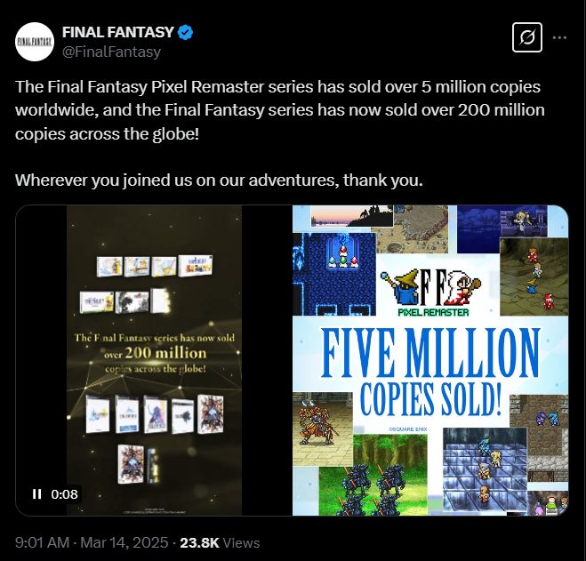 final fantasy 200 million sales