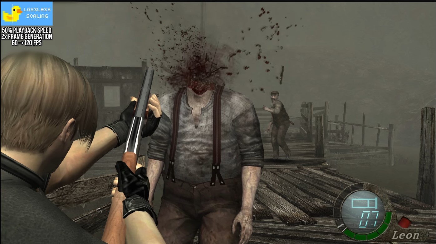 Lossless Scaling Resident Evil 4 Boosted To 120 FPS