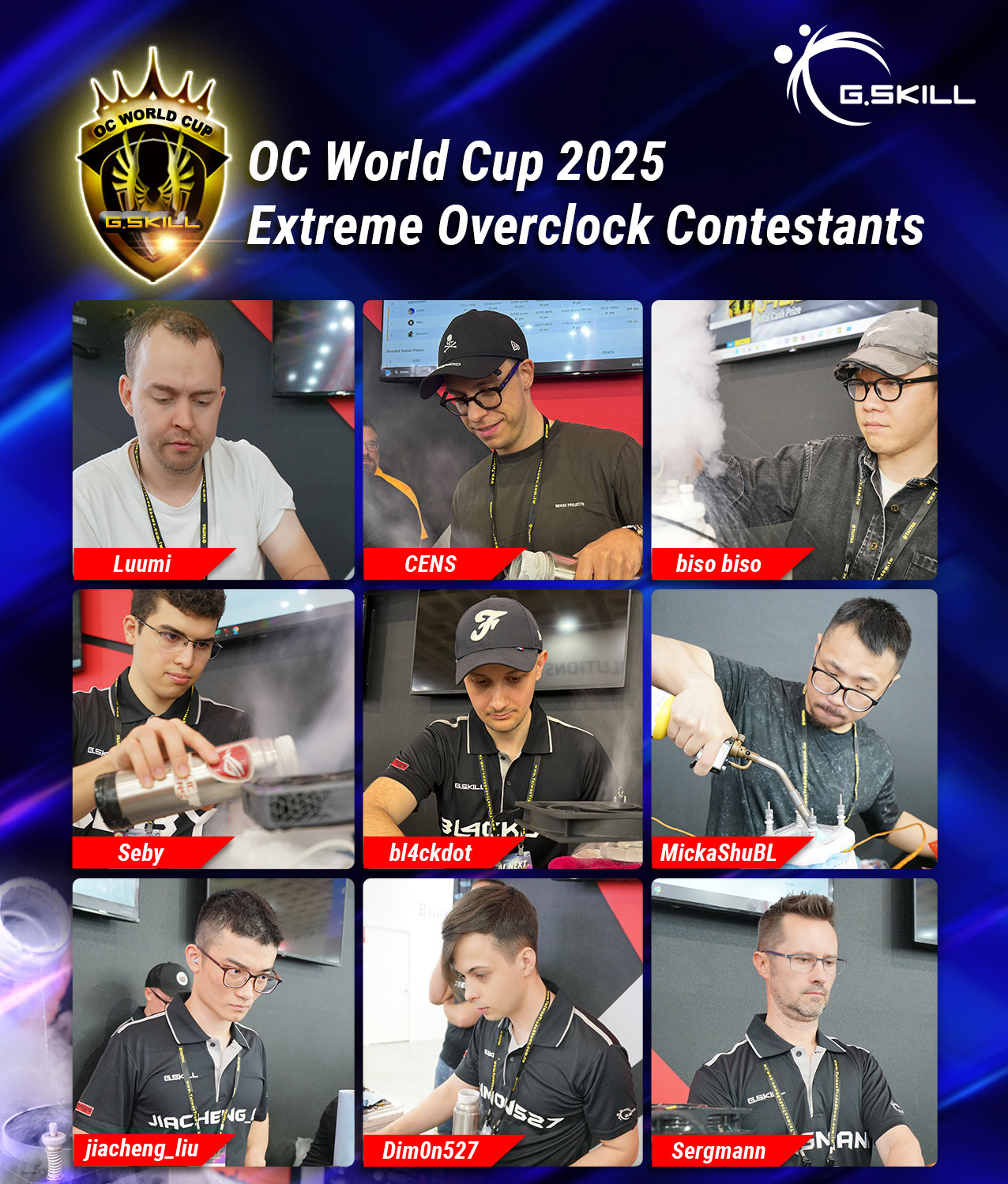 OC World Cup 2025 contestants.