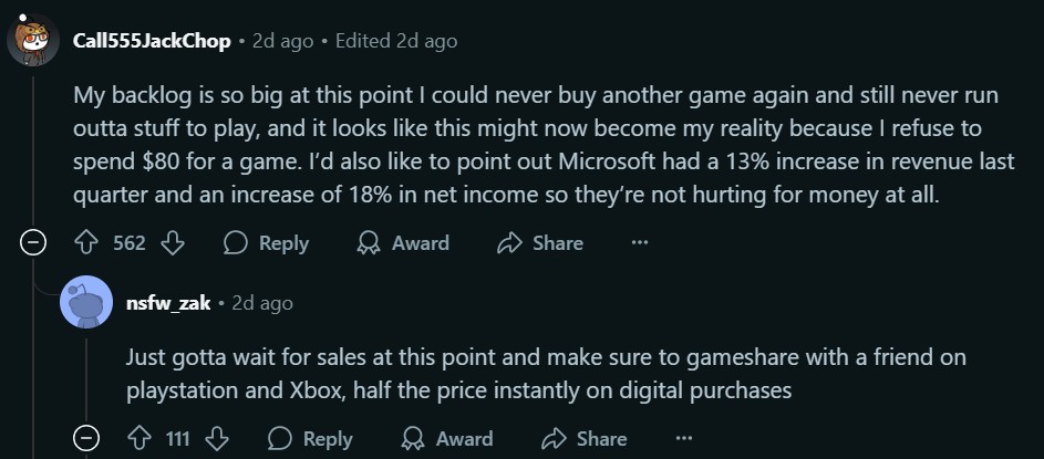  Price For Games Criticism