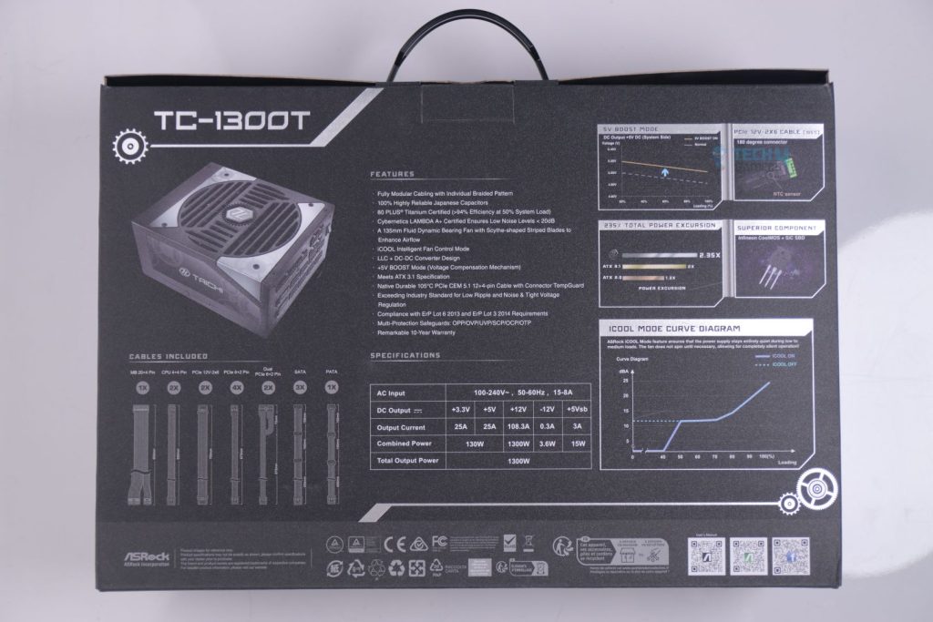 Asrock TC1300T Titanium - Box Back