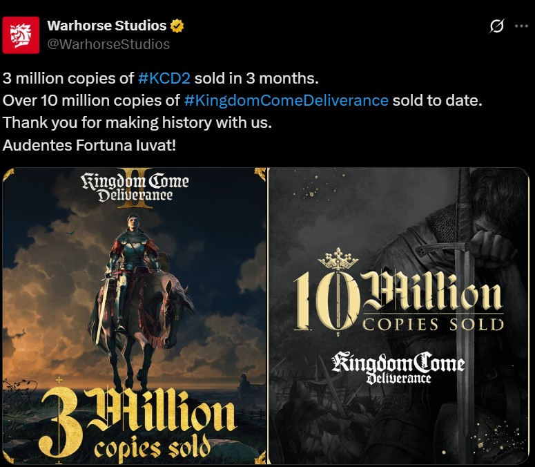 KCD2 3 million sales
