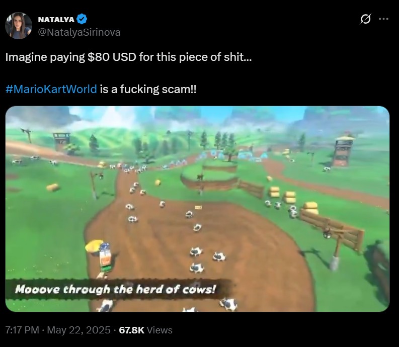 Mario Kart World Hate