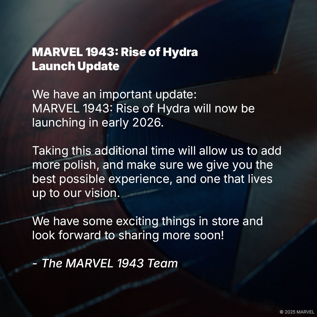 Marvel 1943: Rise of Hydra Delayed To 2026