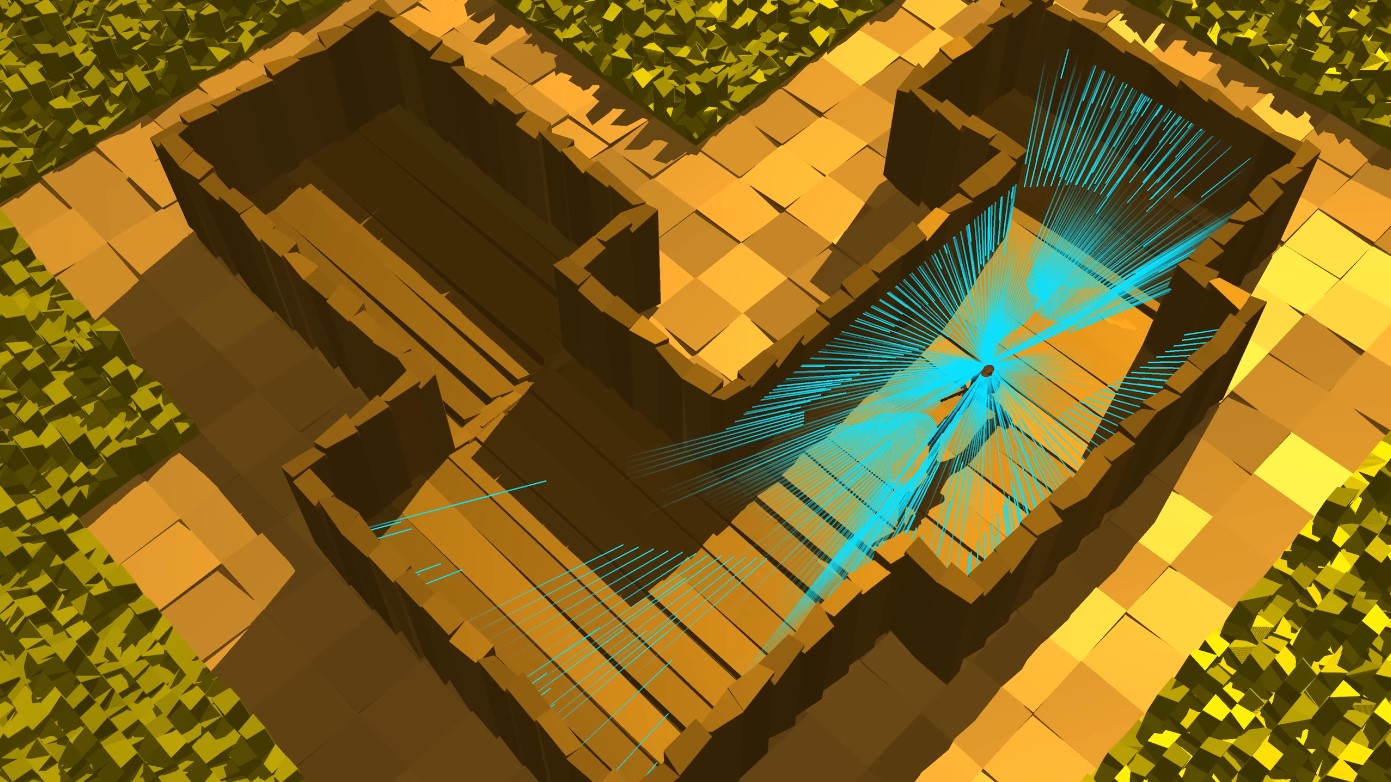 Ray Tracing Audio Rays Travelling