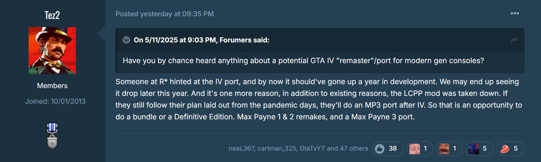 gta 4 port and max payne 3 remaster