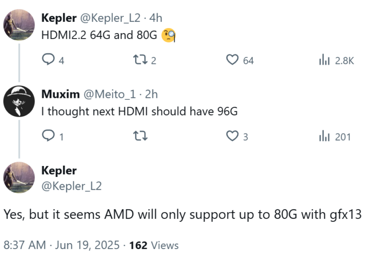 GFX13 RDNA5 HDMI 2