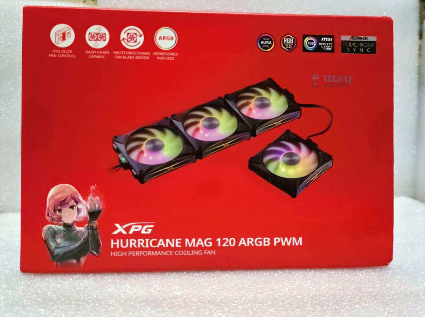 XPG Hurricane MAG 120 ARGB - Front