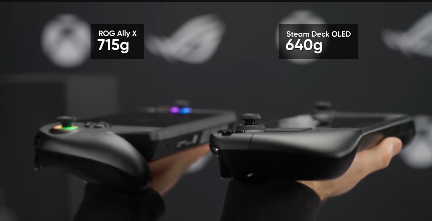 Xbox Ally X Vs Steam Deck Weight