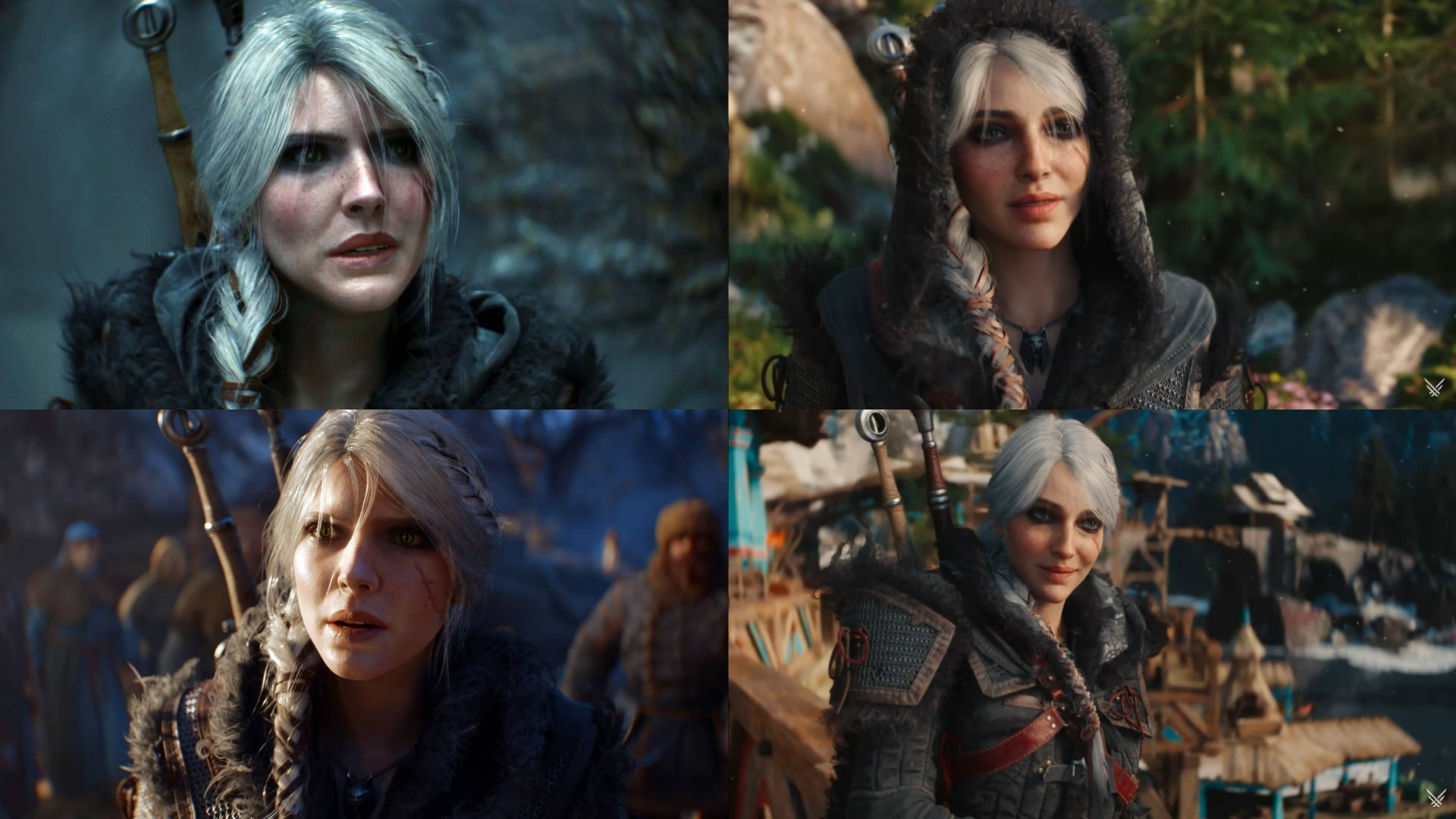 Old Ciri on the left side vs. new Ciri on the right side.