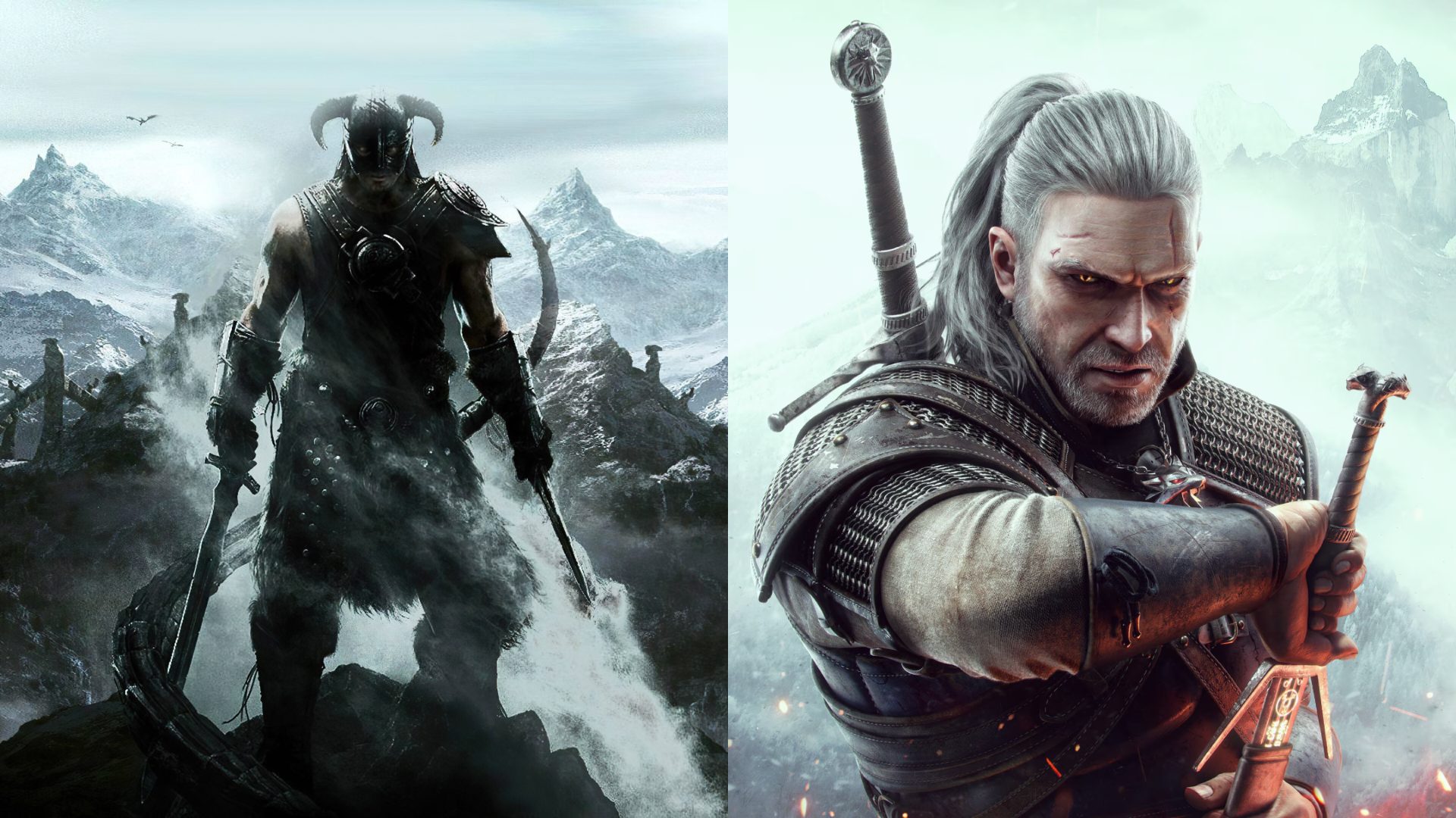 witcher 3 skyrim collage