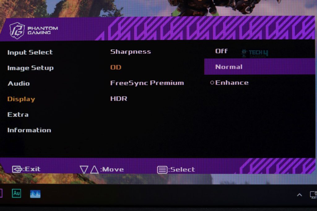 ASRock PG27FFX2A Monitor - 20B - OSD Menu